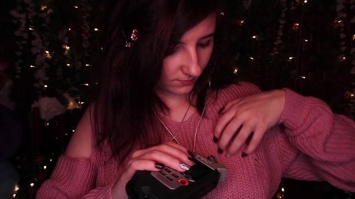 AftynRose ASMR Sweater Scratching (Fast, Rough, Zoom+3Dio)