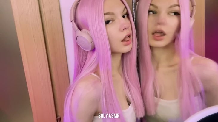 高颜值俄罗斯毛妹助眠，特有的舔耳真的绝了！54