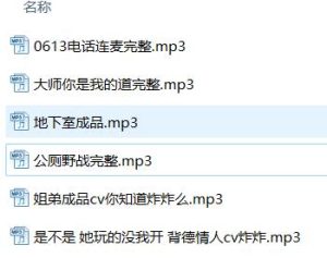 cv炸炸御姐音R18剧情音声6首｜沉浸式ASMR声控福利【R18/6V/2.3G】