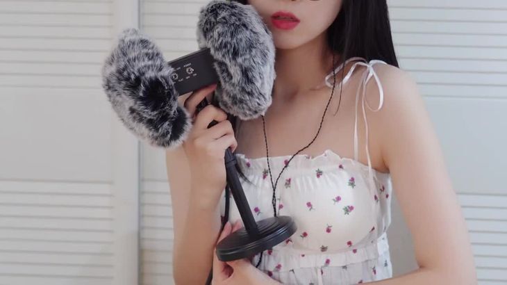 ASMR耳音映画 居家睡衣舔棒棒糖